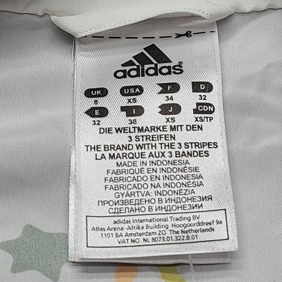 Adidas Jacket Womens XS White Blue Maccabi USA Full Zip 19th Maccabiah Polyester - Picture 4 of 8